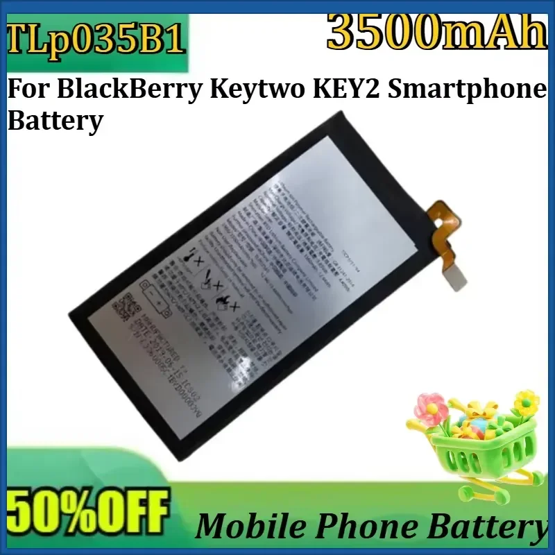 New TLP035B1 3.8V 3500mAh High Quality Battery for BlackBerry Keytwo KEY2 Smartphone Battery
New TLP035B1 3.8V 3500mAh High Quality Battery for BlackBerry Keytwo KEY2 Smartphone Battery