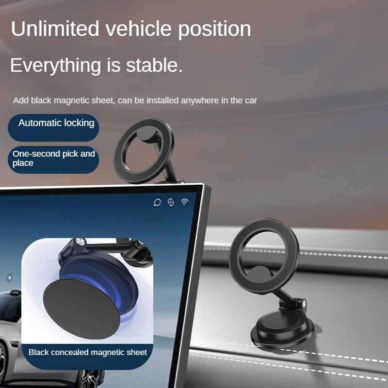 Universal 360° Rotating Magnetic Phone Holder Zinc Alloy Anti-Slip Silicone Multi-Angle Foldable Stand for All Occasions
Universal 360° Rotating Magnetic Phone Holder Zinc Alloy Anti-Slip Silicone Multi-Angle Foldable Stand for All Occasions