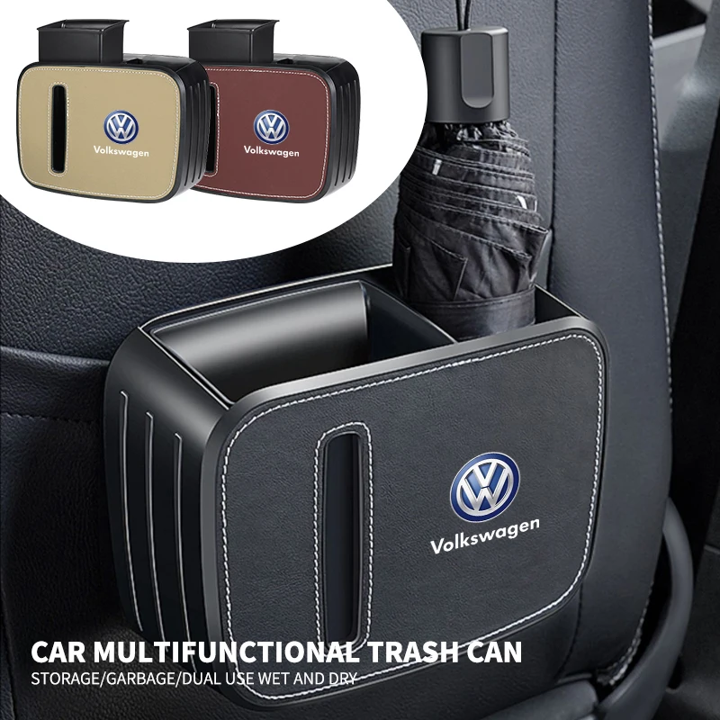 1pcs Multifunctional car seat back trash can Storage box For Volkswagen VW Jetta Polo T4 T5 T6 Sharan Touareg Gol T-Cross Touran
1pcs Multifunctional car seat back trash can Storage box For Volkswagen VW Jetta Polo T4 T5 T6 Sharan Touareg Gol T-Cross Touran