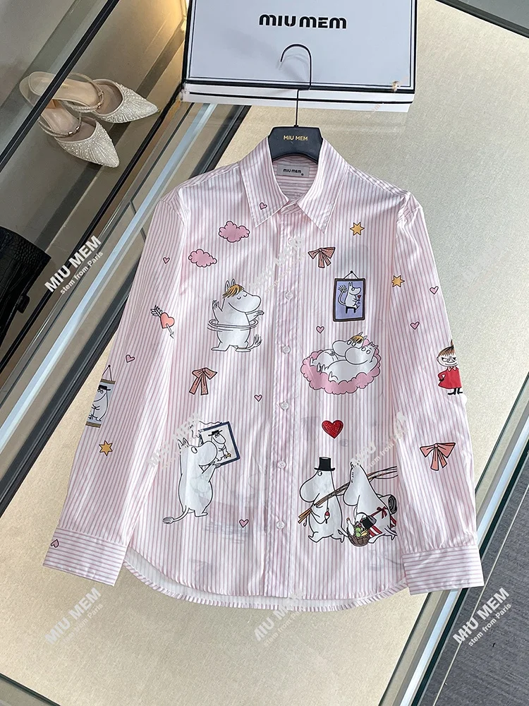 Miumem Premium Women's Spring 2025 Early College Sle Cartoon Pink Striped irt Top Simple Straight Cut Long Sve Polyest...
Miumem Premium Women's Spring 2025 Early College Sle Cartoon Pink Striped irt Top Simple Straight Cut Long Sve Polyest...