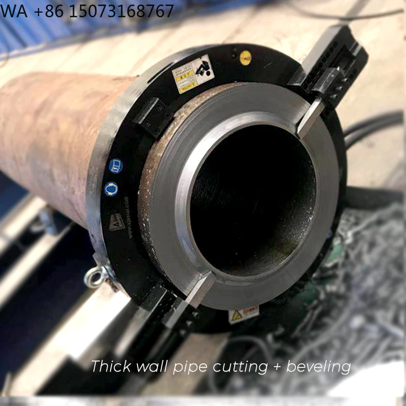 Automatic Split Frame Stainless Steel Cold Pipe Cutting Beveler Machine with High Productivity