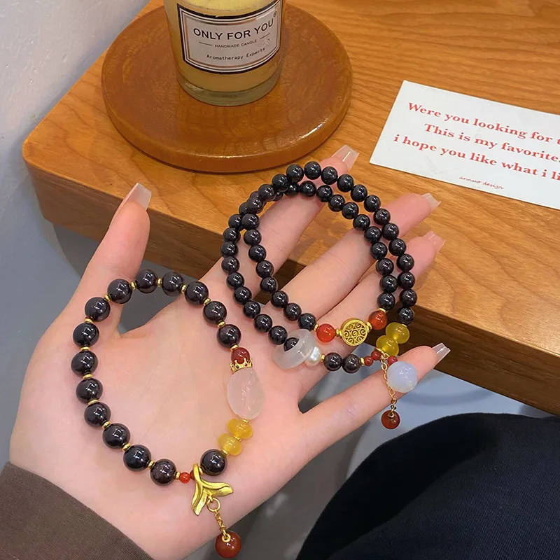 New Style Vintage Garnet Antique Handmade Bracelet Han Chinese Clothing Accessories Fishtail Double Flexible Ring B
New Style Vintage Garnet Antique Handmade Bracelet Han Chinese Clothing Accessories Fishtail Double Flexible Ring B