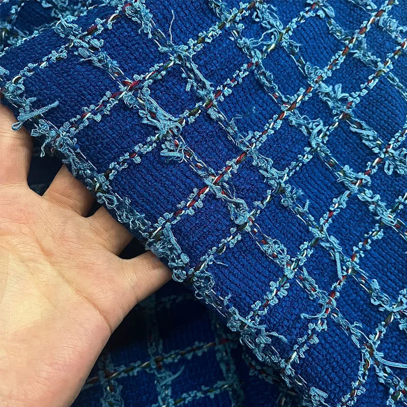 Синий цвет, плетеная твидовая ткань с решетчатым узором, окрашенная в пряжу для женщин, осенняя куртка, платье, костюмы, пальто, ткань «сделай сам», швейный материал
Синий цвет, плетеная твидовая ткань с решетчатым узором, окрашенная в пряжу для женщин, осенняя куртка, платье, костюмы, пальто, ткань «сделай сам», швейный материал