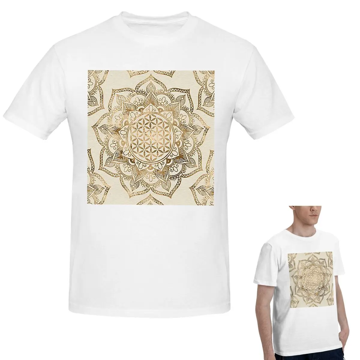 100% Cotton Flower Of Life In Lotus Pastel Golds And Canvas T-Shirt Men's Funny T Shirt Men Crew Neck Summer Shirts Tops S-6XL
100% Cotton Flower Of Life In Lotus Pastel Golds And Canvas T-Shirt Men's Funny T Shirt Men Crew Neck Summer Shirts Tops S-6XL