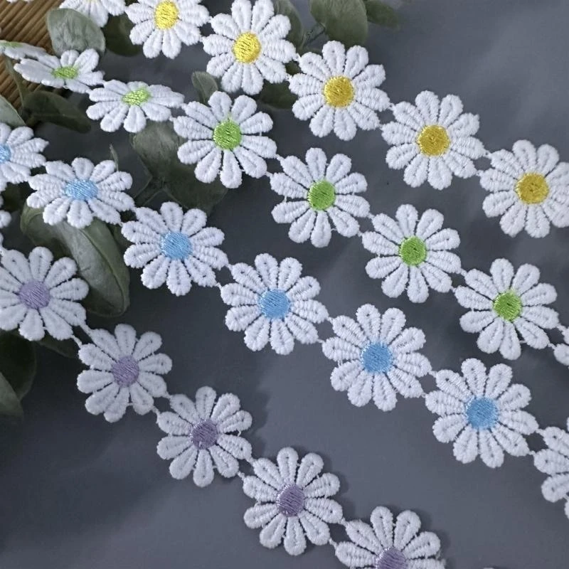 1 Yard Flower Decorating Lace Trims Embroidered Sewing Ribbon 25mm Wide Embroidered Applique for Clothing Decoration 
1 Yard Flower Decorating Lace Trims Embroidered Sewing Ribbon 25mm Wide Embroidered Applique for Clothing Decoration
