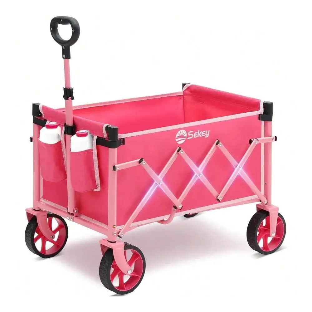 Cart With Wheels With 220LBS Capacity, Heavy Duty Wagon Carts Foldable With Drink Holders, Lightweight Utility Portable Cart Gr
Cart With Wheels With 220LBS Capacity, Heavy Duty Wagon Carts Foldable With Drink Holders, Lightweight Utility Portable Cart Gr