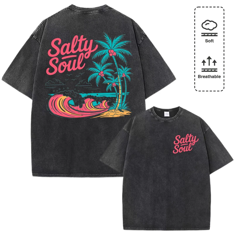 Salty Soul кокосовая пальма пляжный узор стираная футболка женская летняя одежда в стиле хип-хоп хлопковый универсальный топ свободные мягкие футболки
Salty Soul кокосовая пальма пляжный узор стираная футболка женская летняя одежда в стиле хип-хоп хлопковый универсальный топ свободные мягкие футболки