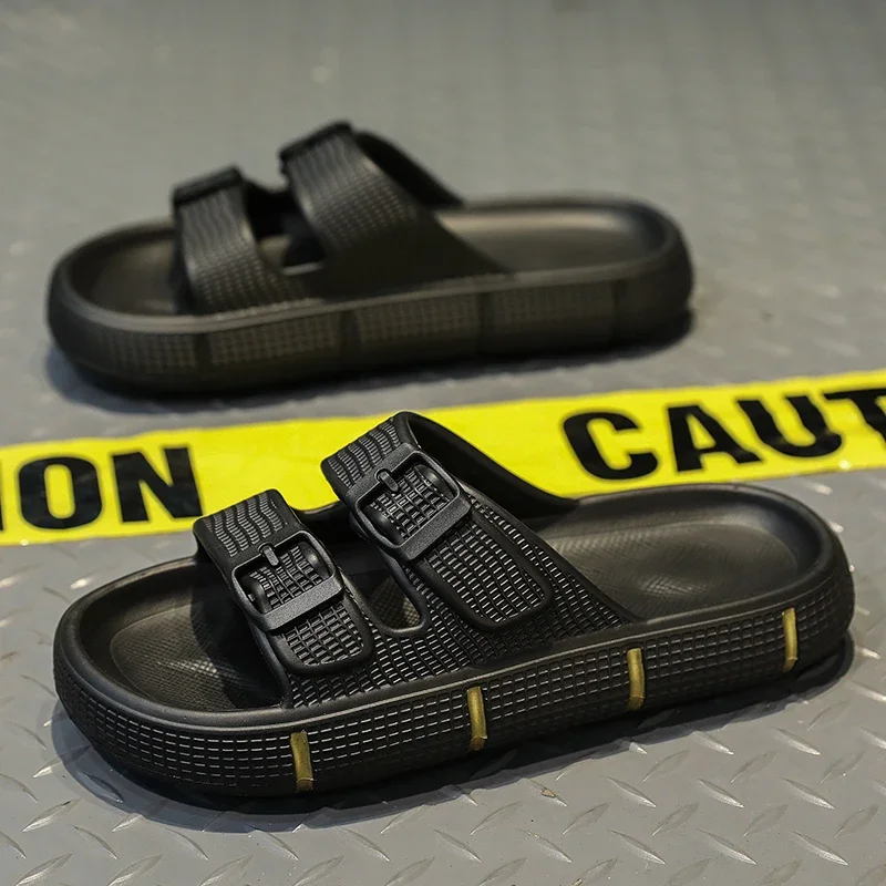 New Double Buckle Thick Platform Cloud Slides Sandals Soft Sole Pillow Slippers for Men Summer Beach Non Slip Flip Flops
New Double Buckle Thick Platform Cloud Slides Sandals Soft Sole Pillow Slippers for Men Summer Beach Non Slip Flip Flops