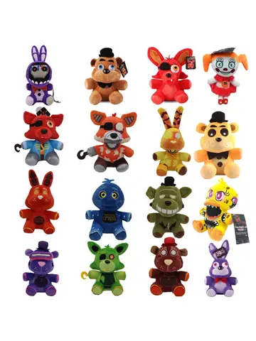 New 18 CM FNAF Freddy's Plush Toy Stuffed & Plush Animals Bear Rabbit Game Fnaf Plush Toys Birthday Christmas For Kids Toy Gift