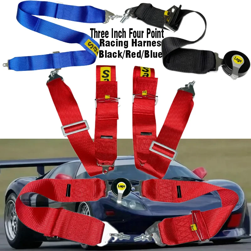 Racing harness 4 point 3inch Safety Belt With Quick Release Camlock Black Red Blue Car Safety Seat Belt
Racing harness 4 point 3inch Safety Belt With Quick Release Camlock Black Red Blue Car Safety Seat Belt