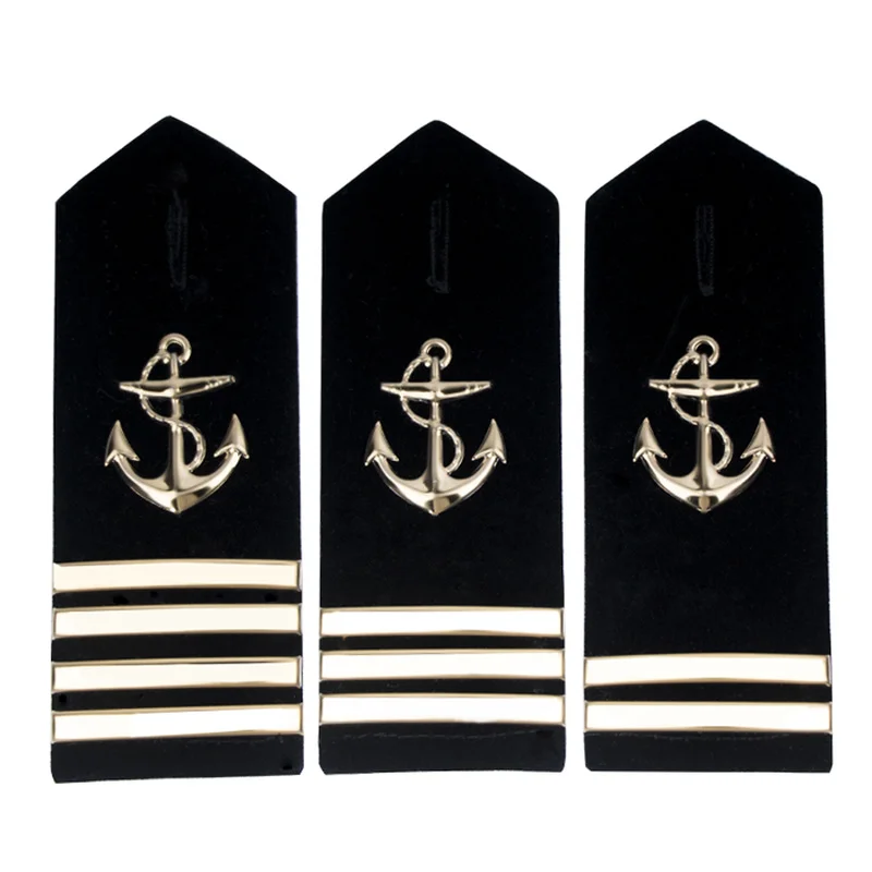 Merchant Navy Officer's Ranks Epaulets Metal Yacht Crew Engineer Epaulettes Military Shoulder Board Captain Sailor Badges
Merchant Navy Officer's Ranks Epaulets Metal Yacht Crew Engineer Epaulettes Military Shoulder Board Captain Sailor Badges