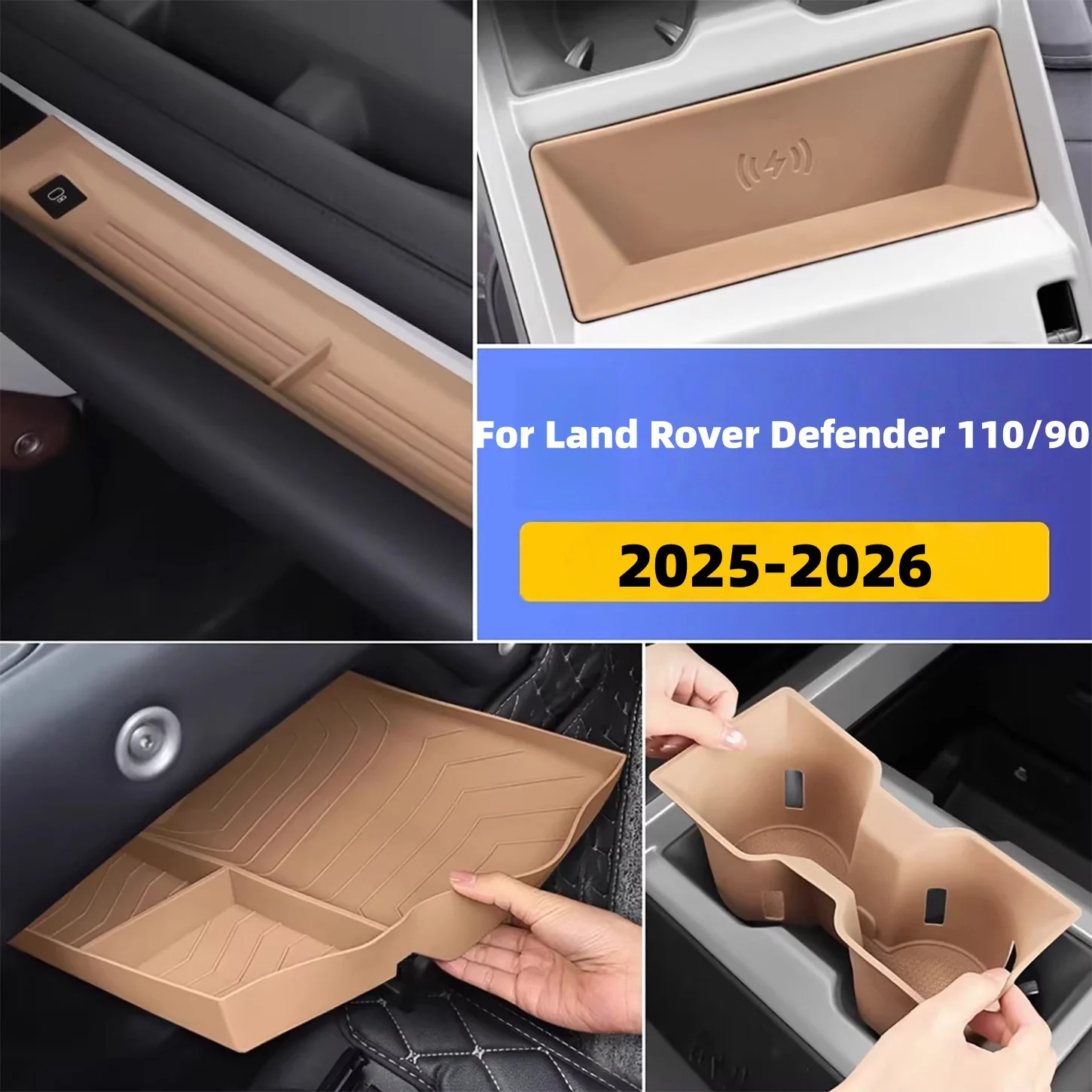 For Land Rover Defender 110/90 2025-2026 Modified Central Control Wireless Water Cup Holder Silicone Non-slip Storage Pad
For Land Rover Defender 110/90 2025-2026 Modified Central Control Wireless Water Cup Holder Silicone Non-slip Storage Pad