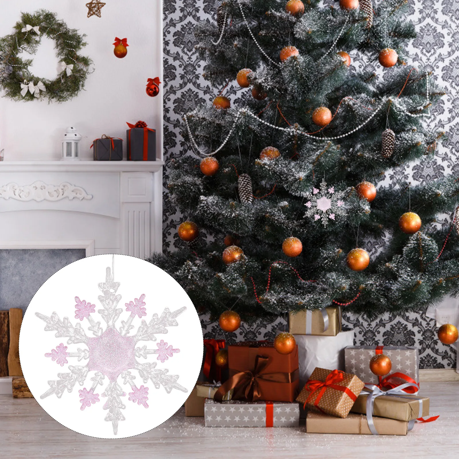 Translucent Acrylic Snowflake Ornament Purple Xmas Tree Decor Hanging Pendant For Holiday Wall Door Decoration Snowflake Hanging
Translucent Acrylic Snowflake Ornament Purple Xmas Tree Decor Hanging Pendant For Holiday Wall Door Decoration Snowflake Hanging
