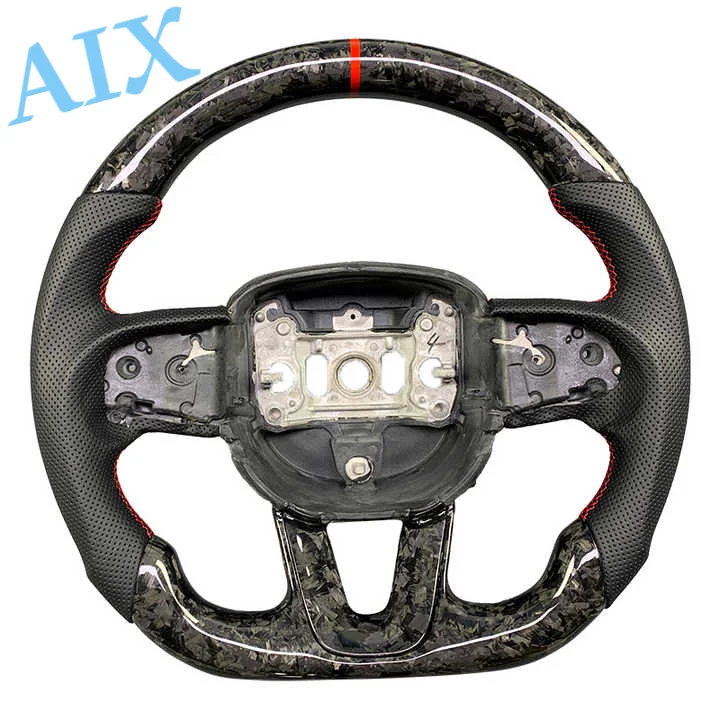 US Warehouse Dodge Challenger Forged Carbon Fiber Customized Steering Wheel 2015-2020 Genuine Leather Perforated Leather
US Warehouse Dodge Challenger Forged Carbon Fiber Customized Steering Wheel 2015-2020 Genuine Leather Perforated Leather