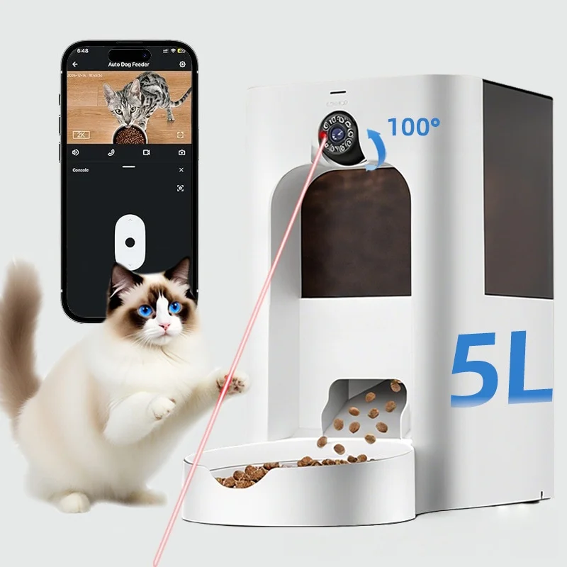 5L Auto Dog Feeder WiFi with Camera HD Smart Interactive Pet Food Dispenser Timer Stainless Steel Bowl Automatic Feeder Cats
5L Auto Dog Feeder WiFi with Camera HD Smart Interactive Pet Food Dispenser Timer Stainless Steel Bowl Automatic Feeder Cats