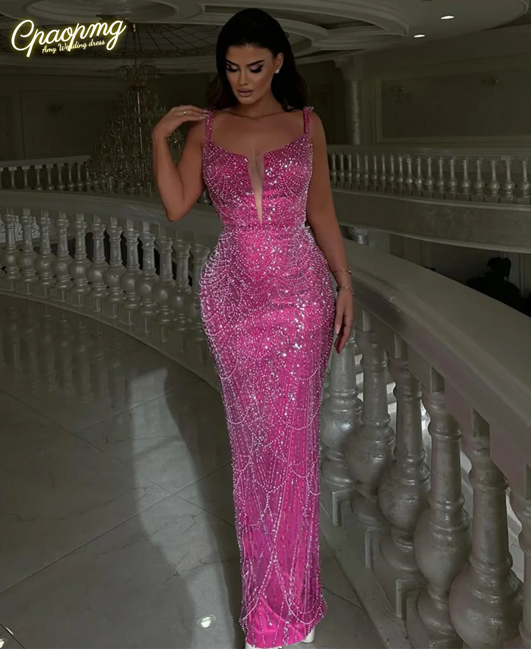 Customized Sexy Mermaid Evening Dress Off Shoulder V Neck Sparkling Beading Sequined Floor Length Saud Prom Gown for Pageant
Customized Sexy Mermaid Evening Dress Off Shoulder V Neck Sparkling Beading Sequined Floor Length Saud Prom Gown for Pageant