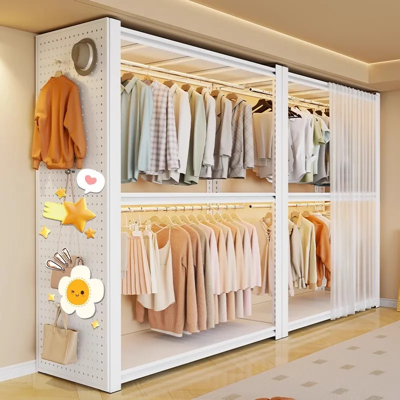 Multi Tier Portable Wardrobe RackSpace Saving Standing Closet for Home Dorm Rental Easy Assembly Floor Standing Wardrobe
Multi Tier Portable Wardrobe RackSpace Saving Standing Closet for Home Dorm Rental Easy Assembly Floor Standing Wardrobe