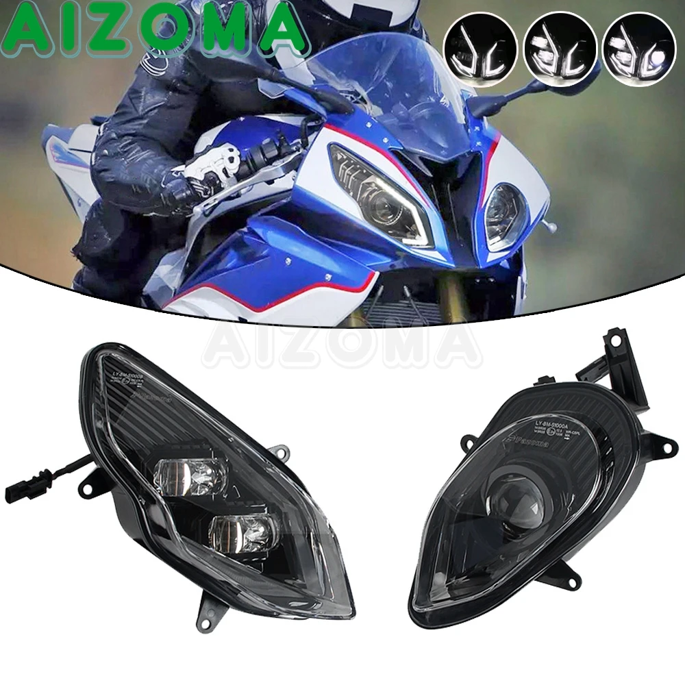 LED Headlight Assembly Motorcycle Front Head Light For BMW S1000RR K46 S 1000RR 1000 RR 2015-2018 IP67 Waterproof Headlamp DRL
LED Headlight Assembly Motorcycle Front Head Light For BMW S1000RR K46 S 1000RR 1000 RR 2015-2018 IP67 Waterproof Headlamp DRL