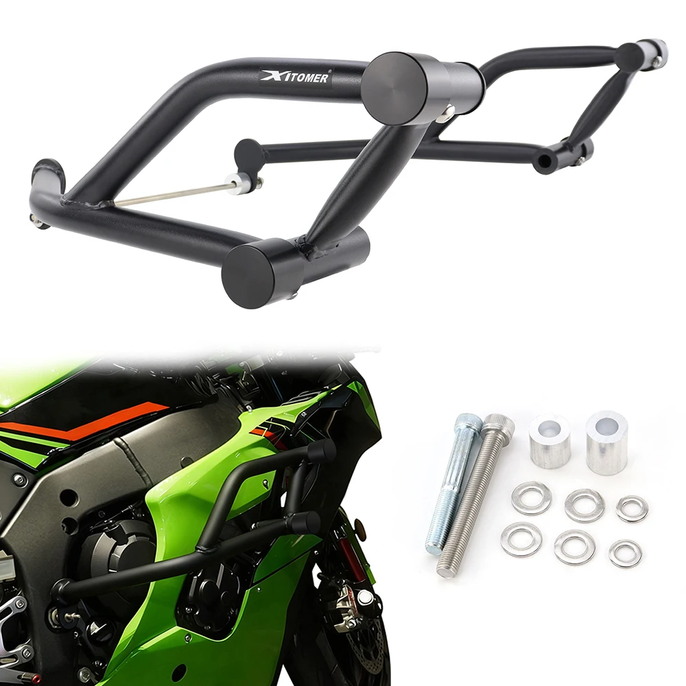 Motorcycle Stunt Crash Cage For Kawasaki Ninja ZX-10R ZX 10R 2020-2025 Steel Engine Guard Highway Bar Bumper Protector Race Rail
Motorcycle Stunt Crash Cage For Kawasaki Ninja ZX-10R ZX 10R 2020-2025 Steel Engine Guard Highway Bar Bumper Protector Race Rail