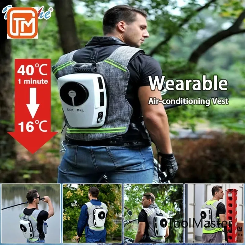 【Hot Sale】Rechargeable Air Conditioning Vest 9600mAh Battery Cooling Clothes For Hot Weather With Pockets Jacket For Working In
【Hot Sale】Rechargeable Air Conditioning Vest 9600mAh Battery Cooling Clothes For Hot Weather With Pockets Jacket For Working In