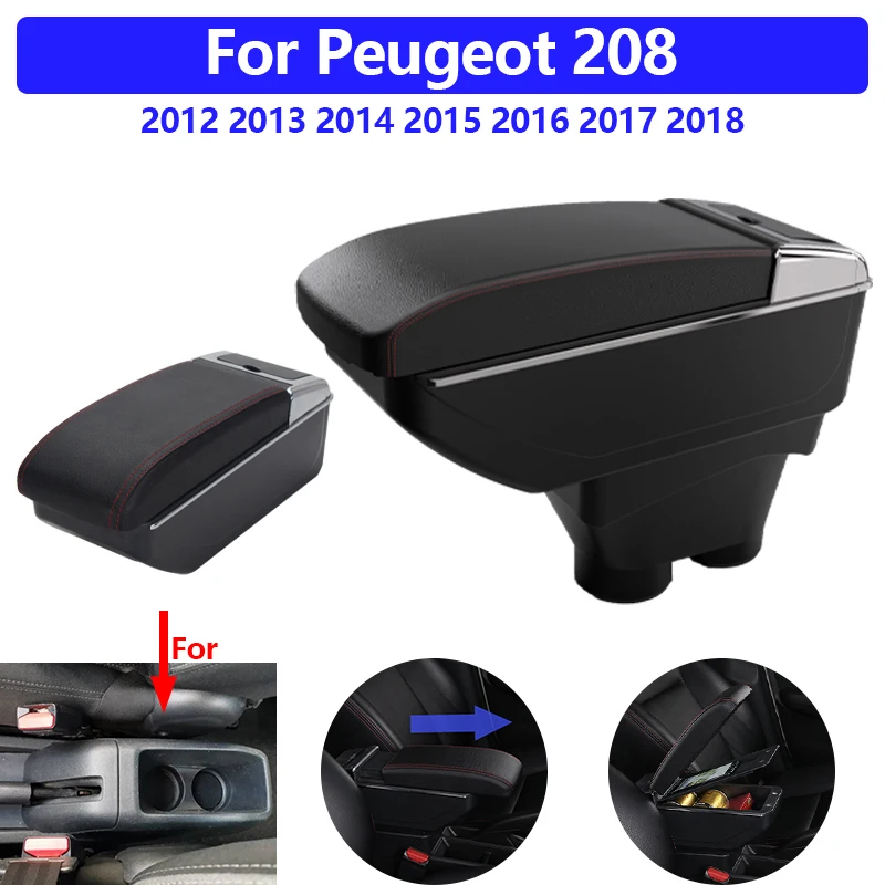 For Peugeot 208 2012-2018 Car Armrest Box Center Console Storage with Cup Holder PU Leather No Drilling Easy Install Adjustable
For Peugeot 208 2012-2018 Car Armrest Box Center Console Storage with Cup Holder PU Leather No Drilling Easy Install Adjustable
