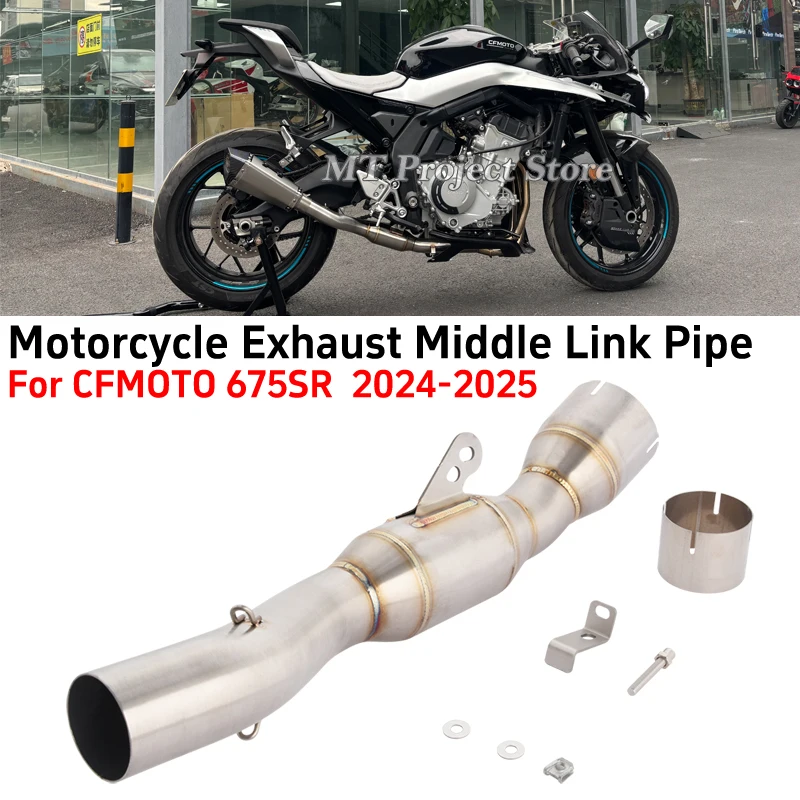 Slip On For CFMOTO 675SR NK 675SR CF675SR 2024 2025 Motorcycle Exhaust Systems Side Row Escape Middle Link Pipe 51mm Muffer
Slip On For CFMOTO 675SR NK 675SR CF675SR 2024 2025 Motorcycle Exhaust Systems Side Row Escape Middle Link Pipe 51mm Muffer