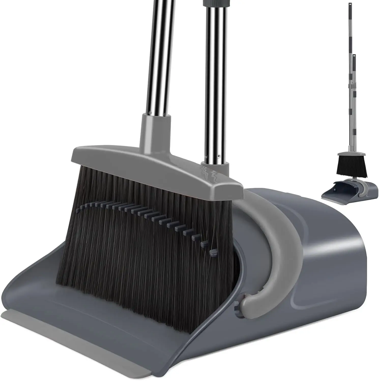 Broom and Dustpan Set, Dust pan with Long Handle, Broom with Dustpan Combo Set, Broom and Dustpan for Home, Indoor or Outdoor Cl
Broom and Dustpan Set, Dust pan with Long Handle, Broom with Dustpan Combo Set, Broom and Dustpan for Home, Indoor or Outdoor Cl