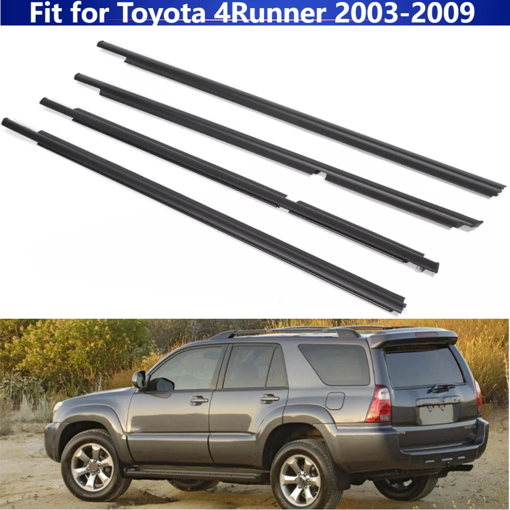 Комплект из 4 уплотнителей для стекол автомобиля (молдинги) для Toyota 4Runner 2003-2009
Комплект из 4 уплотнителей для стекол автомобиля (молдинги) для Toyota 4Runner 2003-2009