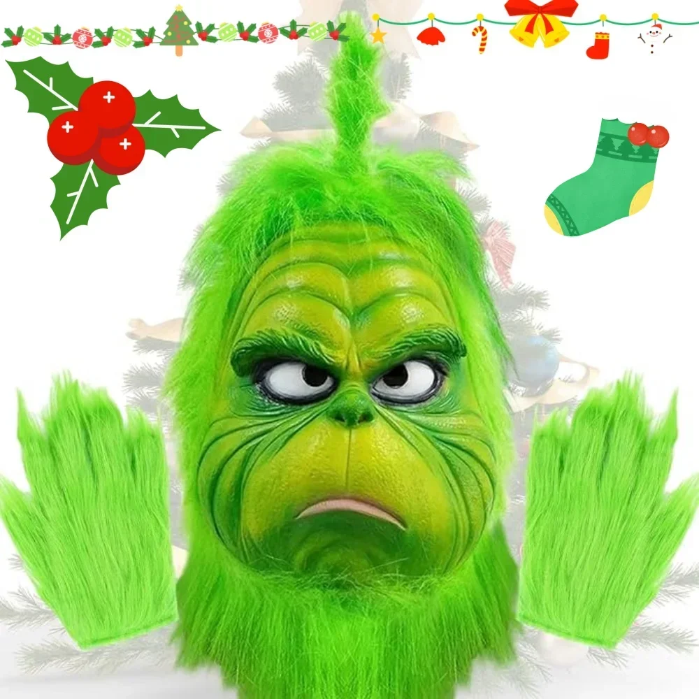 Horror Christmas Green Hair Monster Mask Deluxe Latex Comedy Movie Halloween Party Props Green Trickster
Horror Christmas Green Hair Monster Mask Deluxe Latex Comedy Movie Halloween Party Props Green Trickster