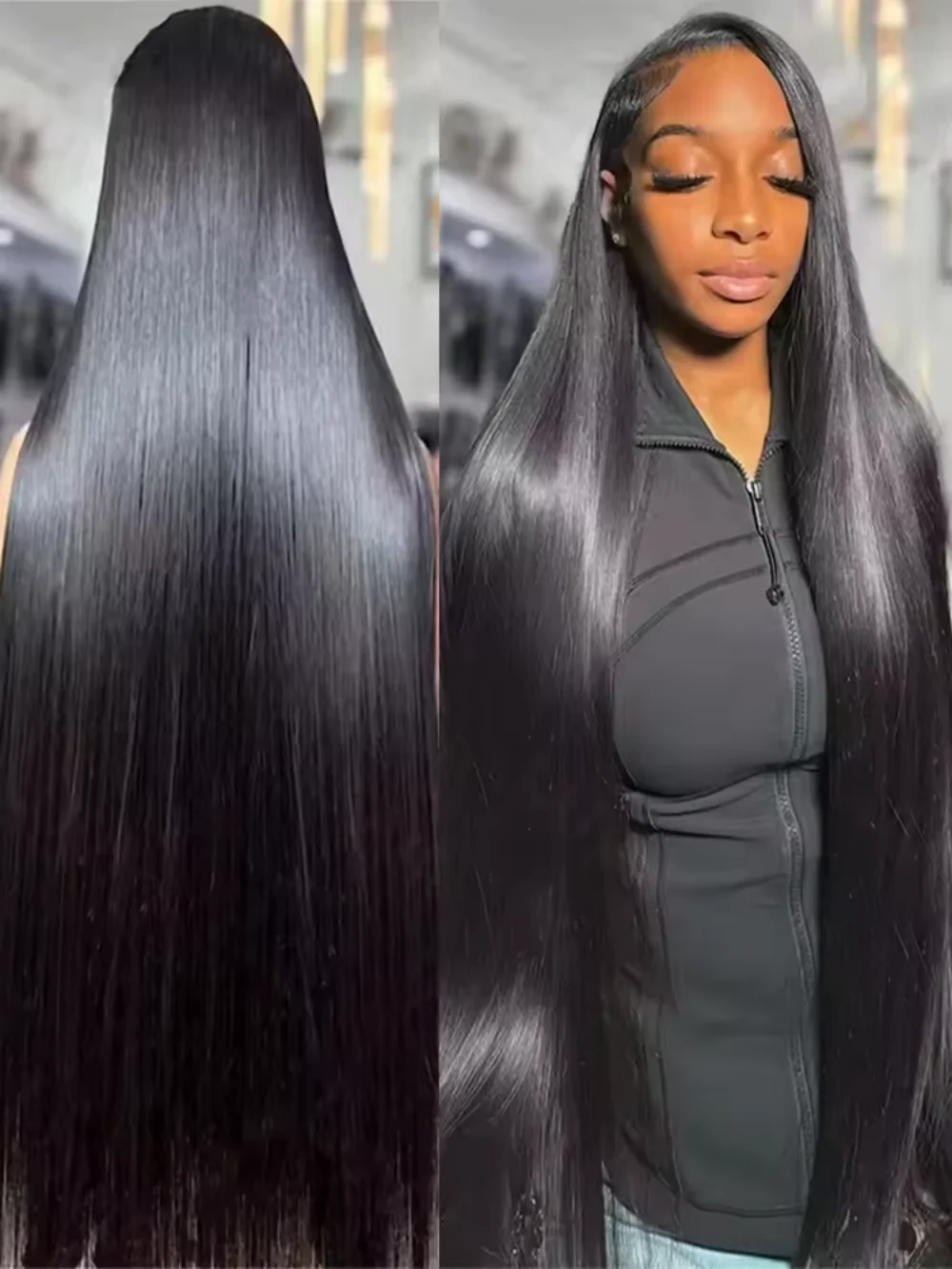 50 52 Inches Bone Straight Human Hair Wig Brazilian Pre Plucked Hair 360 HD Transparent Lace Frontal Wigs For Black Women
50 52 Inches Bone Straight Human Hair Wig Brazilian Pre Plucked Hair 360 HD Transparent Lace Frontal Wigs For Black Women