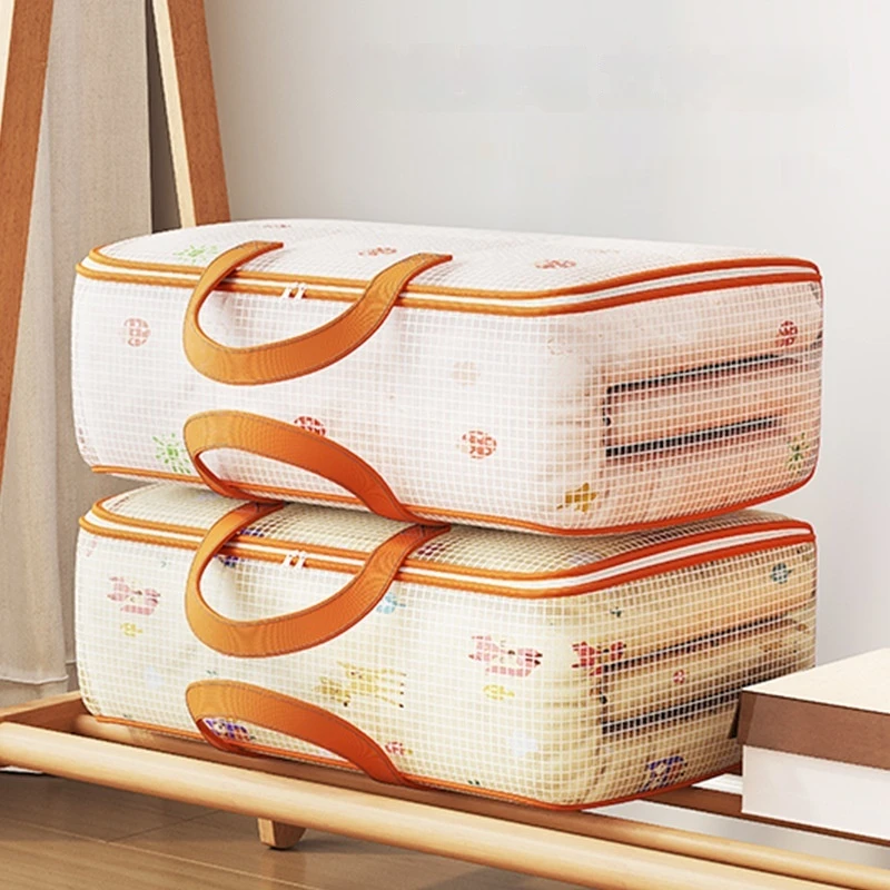 Foldable Storage Bag Large Capacity Quilt Storage Bag Transparent Waterproof Bag Clothing Container
Foldable Storage Bag Large Capacity Quilt Storage Bag Transparent Waterproof Bag Clothing Container