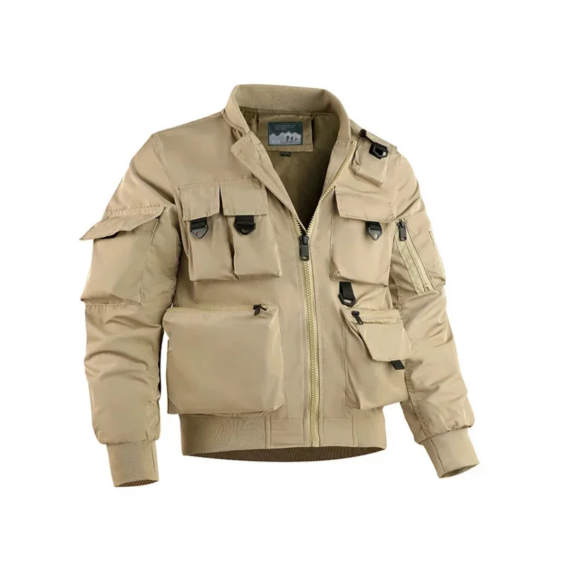 2025 Spring and Autumn Men's New Multifunctional Military Off-Road Jacket Multi-Pocket Simple Solid Color Casual
2025 Spring and Autumn Men's New Multifunctional Military Off-Road Jacket Multi-Pocket Simple Solid Color Casual