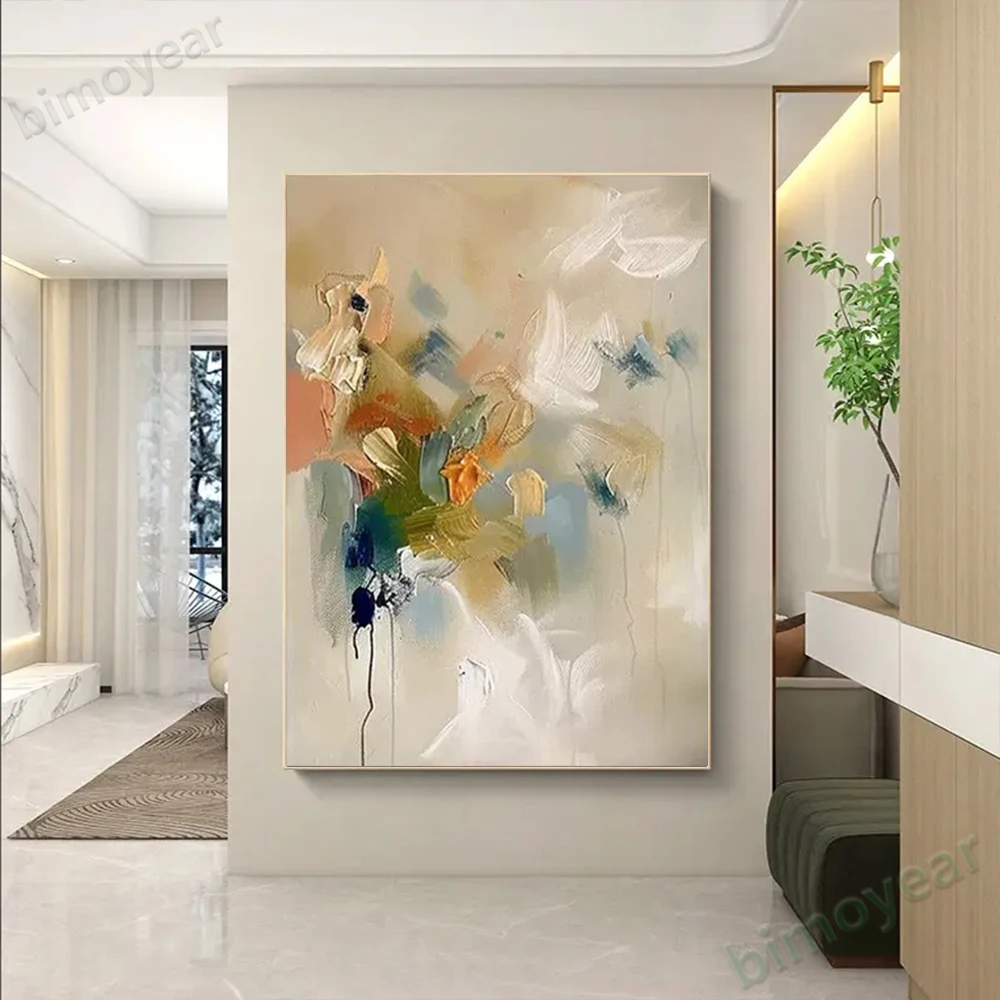 100% hand drawn color texture abstract oil painting original wall painting home living room decoration paint interior aesthetics
100% hand drawn color texture abstract oil painting original wall painting home living room decoration paint interior aesthetics