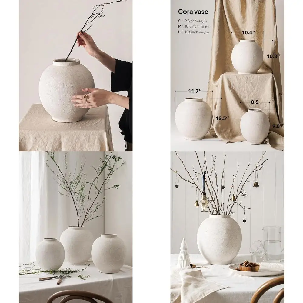 10.8 Inch Sandstone White Tall Flower Vase for Farmhouse Style Home Decor, Living Room, Bathroom, and Special Occasions
10.8 Inch Sandstone White Tall Flower Vase for Farmhouse Style Home Decor, Living Room, Bathroom, and Special Occasions