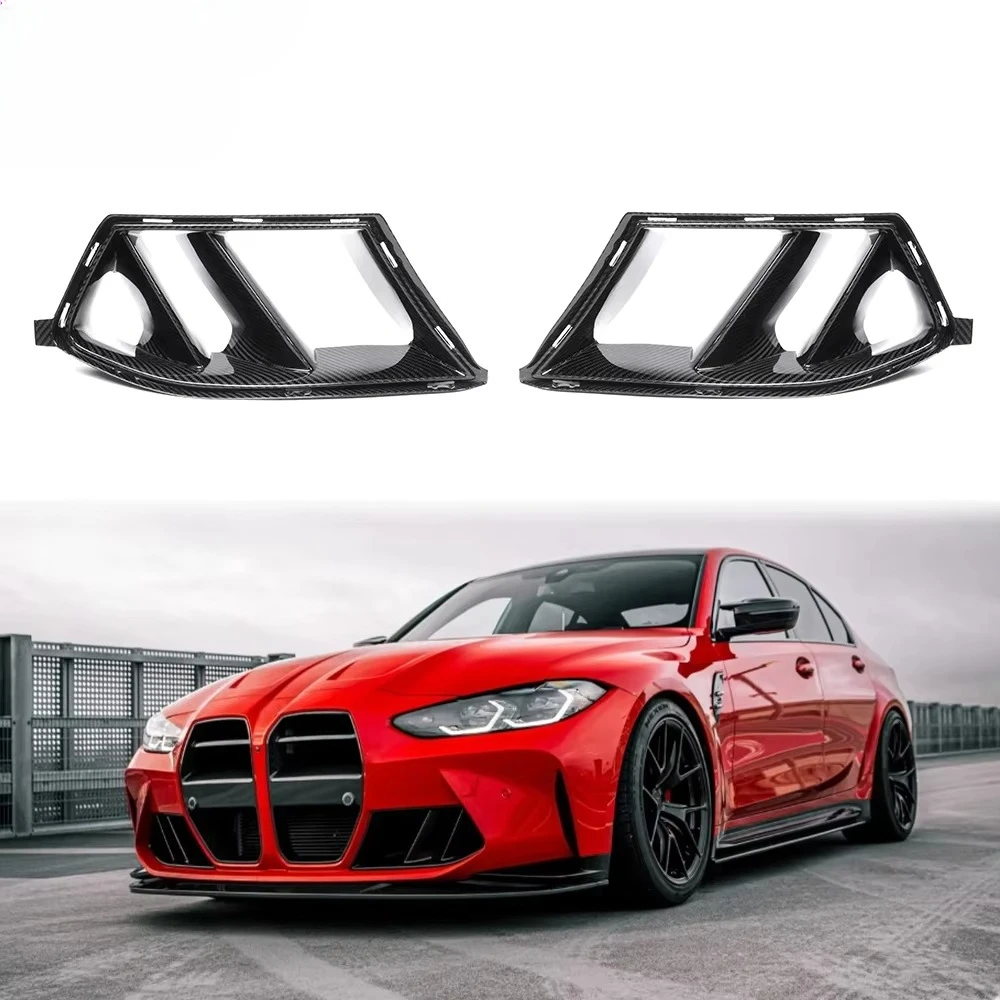 R44 Style Dry Carbon Fiber Dual Fin Ducts For BMW G80 M3 G8X G82 G83 M4 Competition Front Bumper Air Vent Cover Trim Air Intake
R44 Style Dry Carbon Fiber Dual Fin Ducts For BMW G80 M3 G8X G82 G83 M4 Competition Front Bumper Air Vent Cover Trim Air Intake