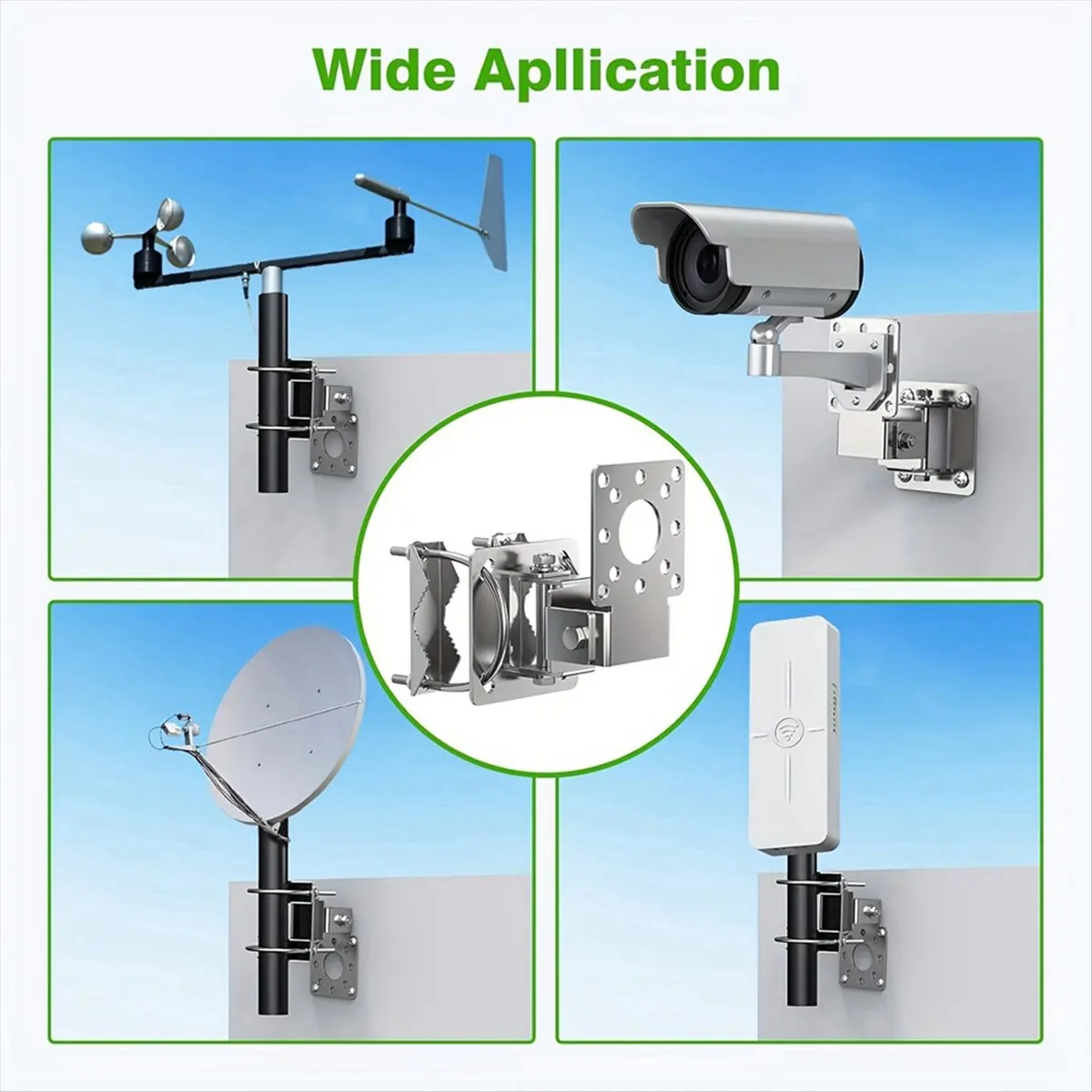 AA14 AP Bridge Antenna Clamp Clip Hoop Fixed Mount Bracket Multi Function Fixture Pole Holder Adjustable Angle
AA14 AP Bridge Antenna Clamp Clip Hoop Fixed Mount Bracket Multi Function Fixture Pole Holder Adjustable Angle