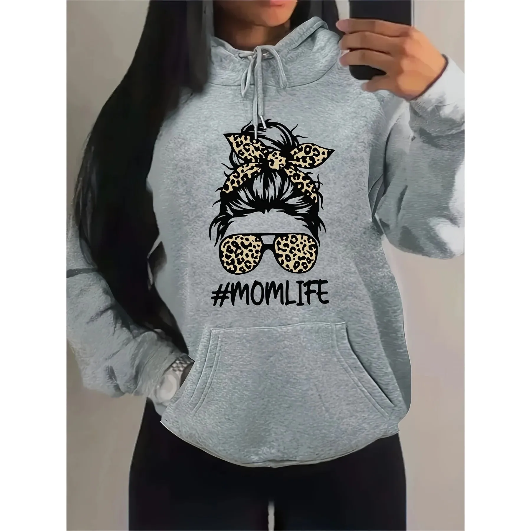 Женская толстовка Sli Gothic Hoodie Mom Life Leopa Design, удобная посадка, модная осенняя одежда, другой материал, 00% хлопок
Женская толстовка Sli Gothic Hoodie Mom Life Leopa Design, удобная посадка, модная осенняя одежда, другой материал, 00% хлопок