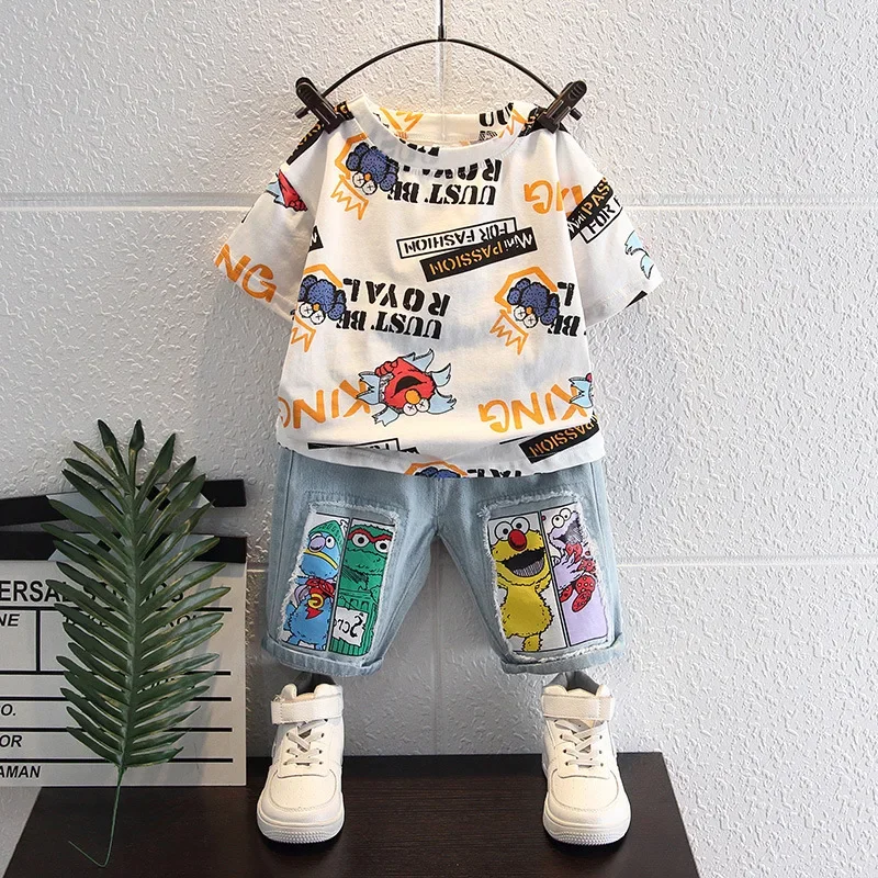 Kids Clothing Boys 2022 Summer Print Fashion Short Sleeve Casual Baby Boy Clothes Set Toddler Cartoon Cute Suit Children Clothes
Kids Clothing Boys 2022 Summer Print Fashion Short Sleeve Casual Baby Boy Clothes Set Toddler Cartoon Cute Suit Children Clothes