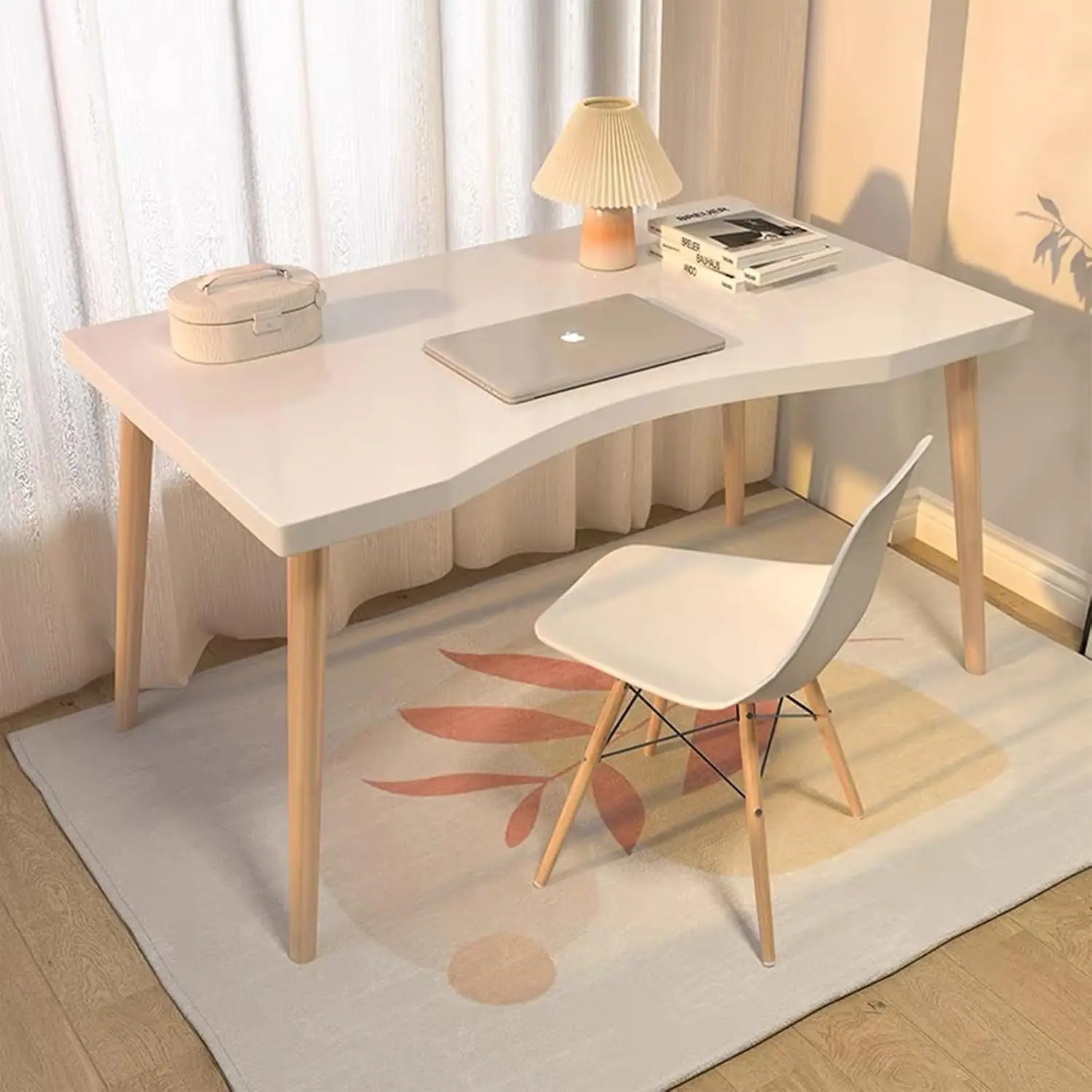 Computer Desk Study Table 39.3 inch Writing for Office Desk Simple Modern Cute Vanity Desk Suitable for Bedroom, Study,
Computer Desk Study Table 39.3 inch Writing for Office Desk Simple Modern Cute Vanity Desk Suitable for Bedroom, Study,