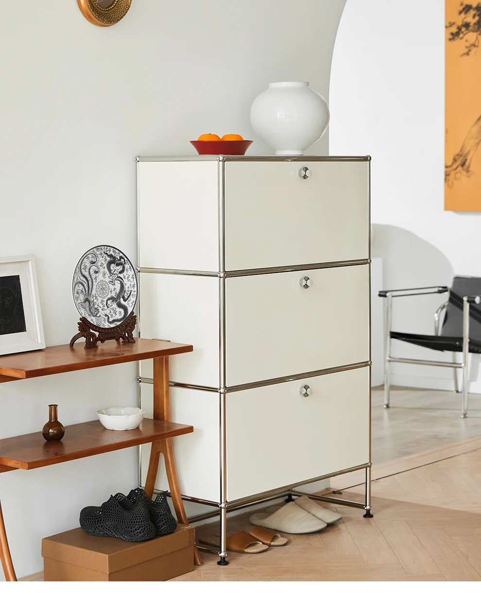 Modular combination shoe cabinet, modern metal multifunctional storage cabinet, household entrance foyer cabinet
Modular combination shoe cabinet, modern metal multifunctional storage cabinet, household entrance foyer cabinet