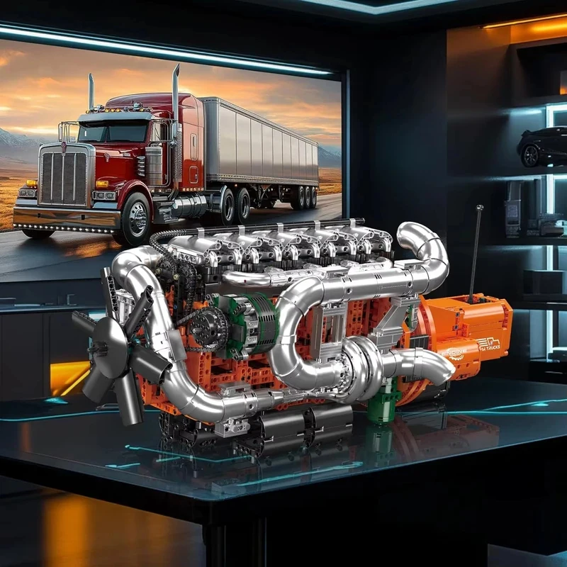 2025 New Mould King 10200 Truck Engine with Gearbox Building Blocks Kit Model MOC Electrical Drive Bricks for Adult Toy
2025 New Mould King 10200 Truck Engine with Gearbox Building Blocks Kit Model MOC Electrical Drive Bricks for Adult Toy