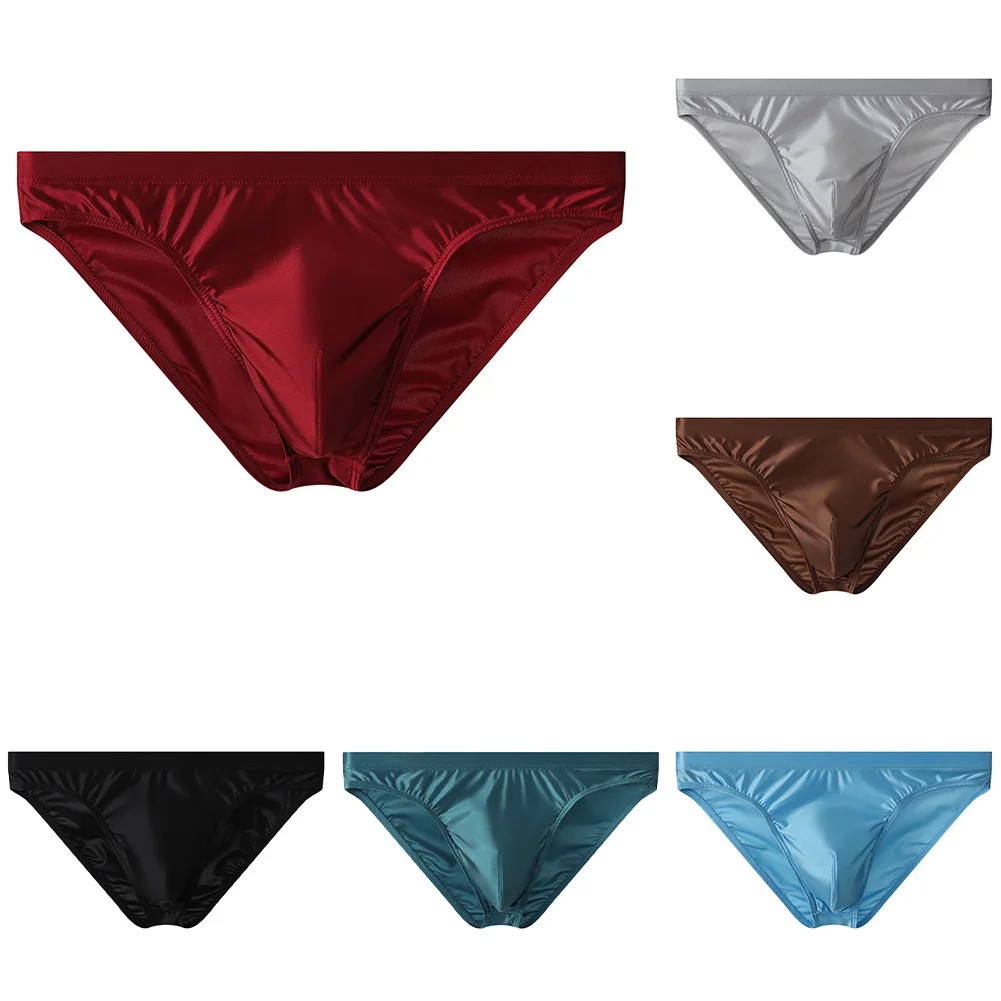 Silky Comfortable Men's Underwear Ice Silk Briefs Bottoms Breathable U Convex Pouch Underpants Elastic Low Waist
Silky Comfortable Men's Underwear Ice Silk Briefs Bottoms Breathable U Convex Pouch Underpants Elastic Low Waist