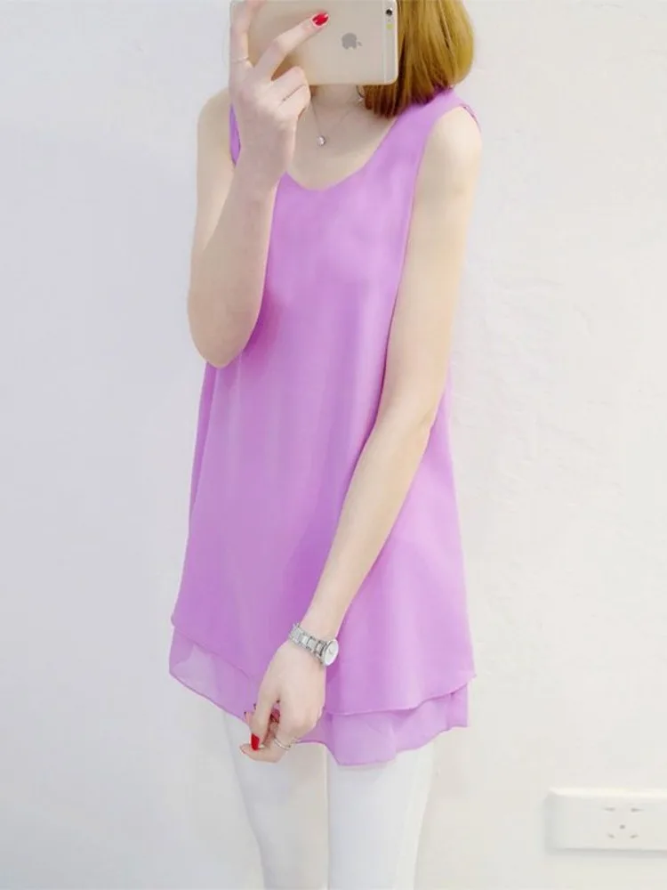 plus Size Chiffon Tank Top Loose round Neck Design No Parka Style Color Vest for plus Size Women Summer Fashion Ladies'...
plus Size Chiffon Tank Top Loose round Neck Design No Parka Style Color Vest for plus Size Women Summer Fashion Ladies'...
