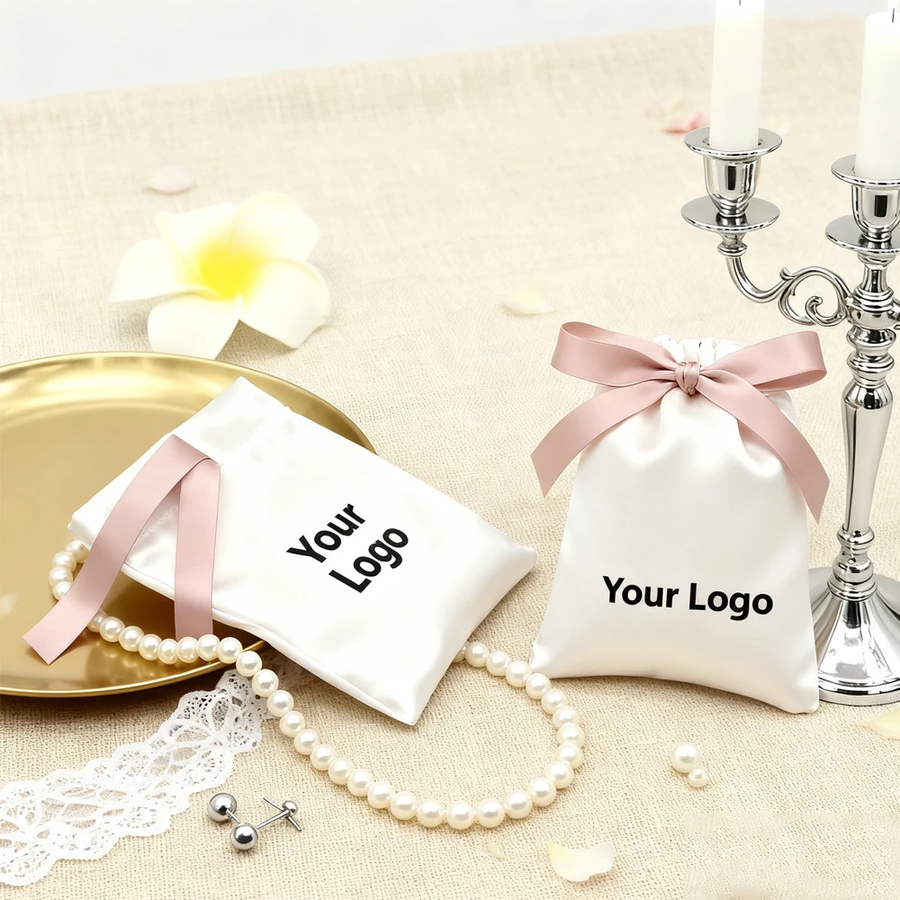 100 шт., бархатная сумка для ювелирных изделий с логотипом и лентой, подарочные пакеты, подарочная упаковка для свадебных конфет, косметические украшения для вечеринки, персонализированные
100 шт., бархатная сумка для ювелирных изделий с логотипом и лентой, подарочные пакеты, подарочная упаковка для свадебных конфет, косметические украшения для вечеринки, персонализированные