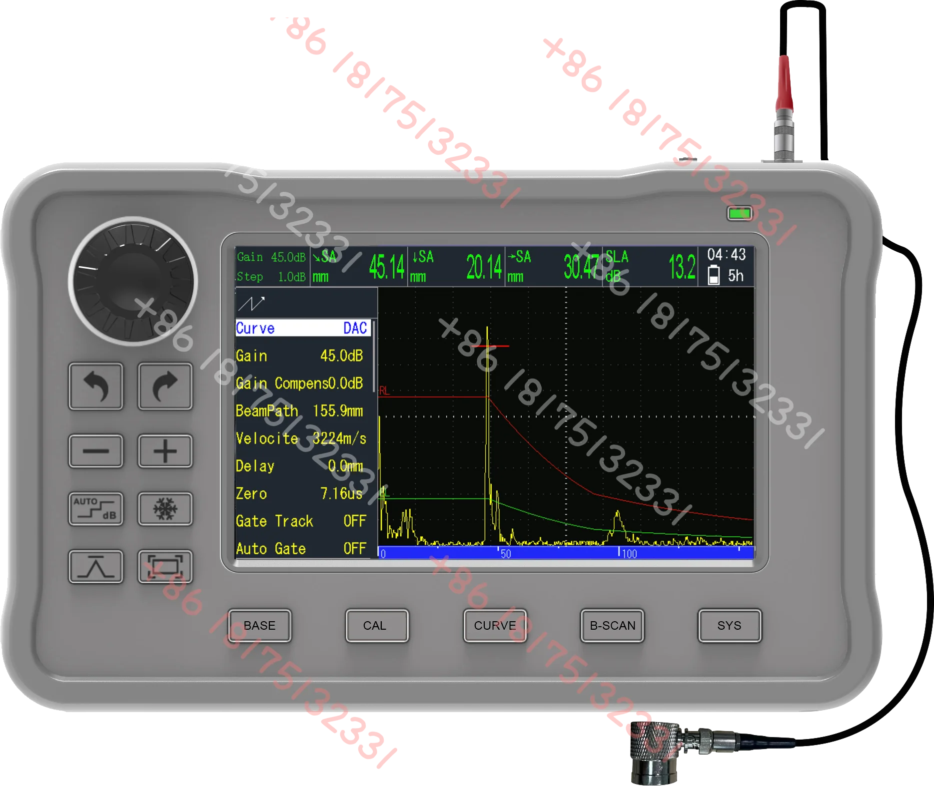 UFD100 Ultrasonic Flaw Detector Workpiece Internal Subtle Defect Detection Portable Equipment Flaw Detector
UFD100 Ultrasonic Flaw Detector Workpiece Internal Subtle Defect Detection Portable Equipment Flaw Detector