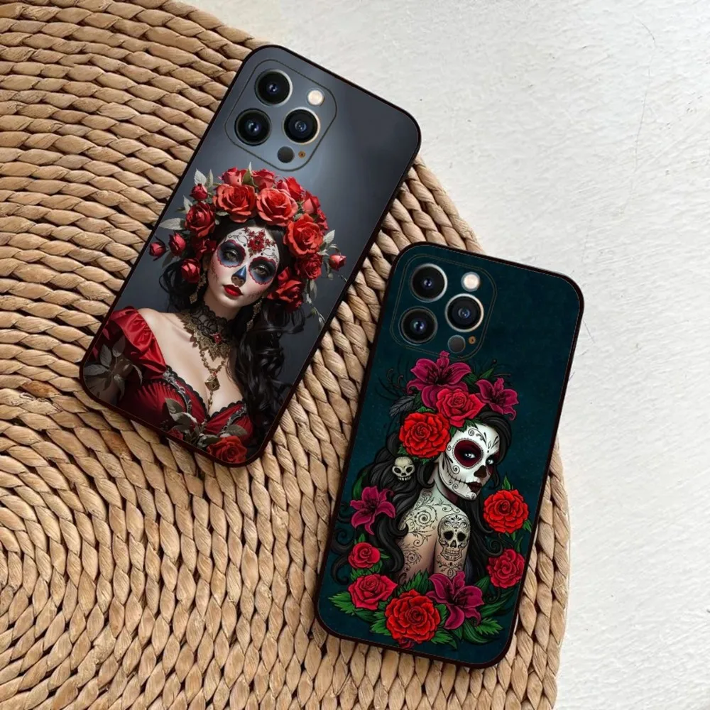 Mexican Catrina Skull Girl Phone Case For iPhone 15,14,13,12,11,Plus,Pro Max,XS,X,XR,SE,Mini,8,7 Soft Silicone Black Cover
Mexican Catrina Skull Girl Phone Case For iPhone 15,14,13,12,11,Plus,Pro Max,XS,X,XR,SE,Mini,8,7 Soft Silicone Black Cover