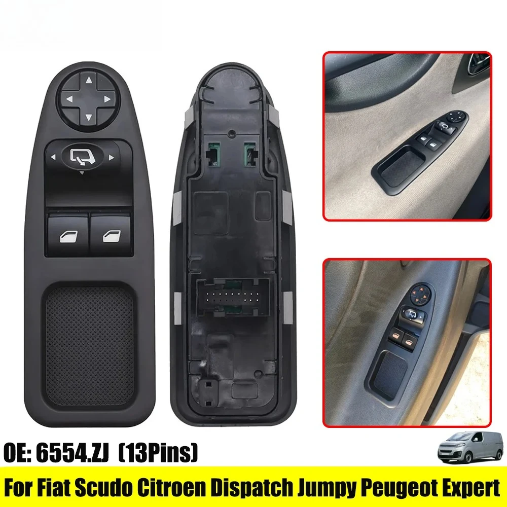 6554.ZJ 6554 ZJ 13 Pins Car Electric Window Switch Button For Fiat Scudo For Citroen Dispatch Jumpy For Peugeot Expert 2007-2016
6554.ZJ 6554 ZJ 13 Pins Car Electric Window Switch Button For Fiat Scudo For Citroen Dispatch Jumpy For Peugeot Expert 2007-2016