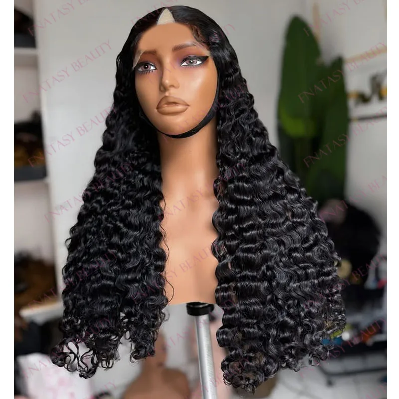 Super Long Jet Black 26Inch Deep Wave Virgin Human Hair Black Women Full Machine Made V Part Wigs Natural Glueless V Shaped Wigs
Super Long Jet Black 26Inch Deep Wave Virgin Human Hair Black Women Full Machine Made V Part Wigs Natural Glueless V Shaped Wigs