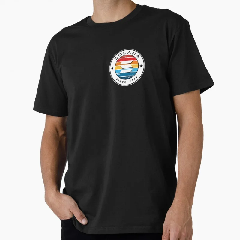 Solana vintage sunset printed tee Coin To The Moon Crypto Token Cryptocurrency Blockchain Gift T shirt for man Large size Tops
Solana vintage sunset printed tee Coin To The Moon Crypto Token Cryptocurrency Blockchain Gift T shirt for man Large size Tops