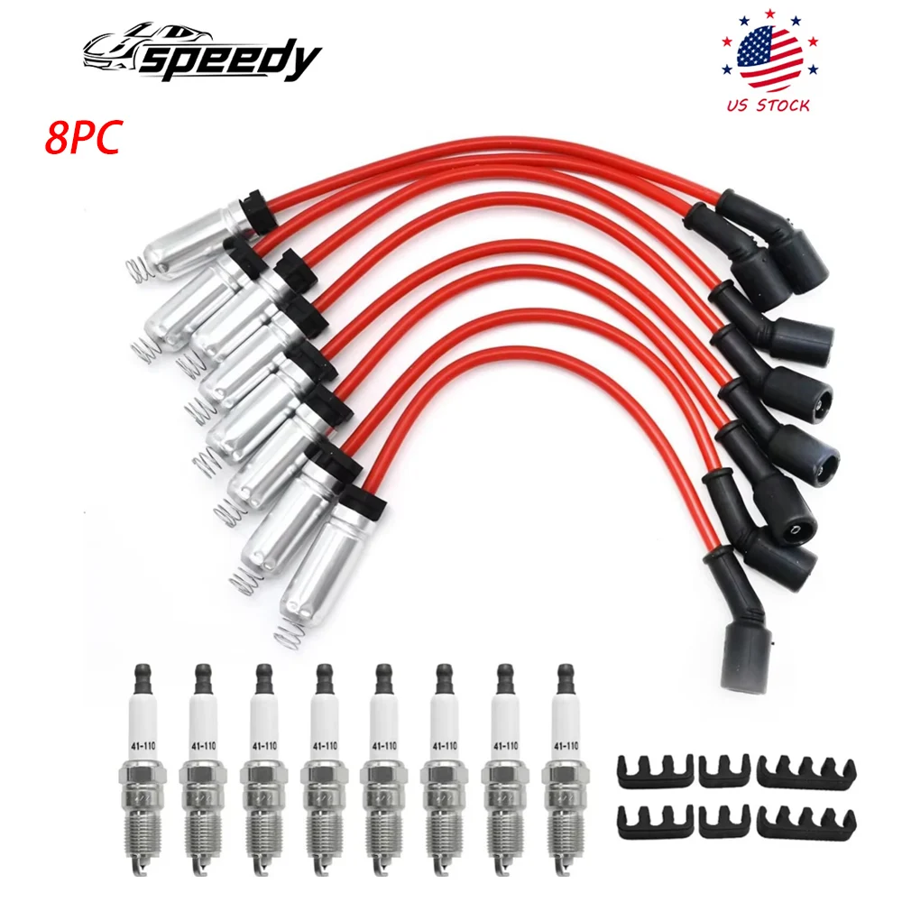 748RR 89018058 8 мм проводной набор и 8 шт. свечи зажигания для Chevrolet Silverado 1500 V6 V8 1999-2017 годов 4,3 л 5,3 л 89018056 9748GG
748RR 89018058 8 мм проводной набор и 8 шт. свечи зажигания для Chevrolet Silverado 1500 V6 V8 1999-2017 годов 4,3 л 5,3 л 89018056 9748GG